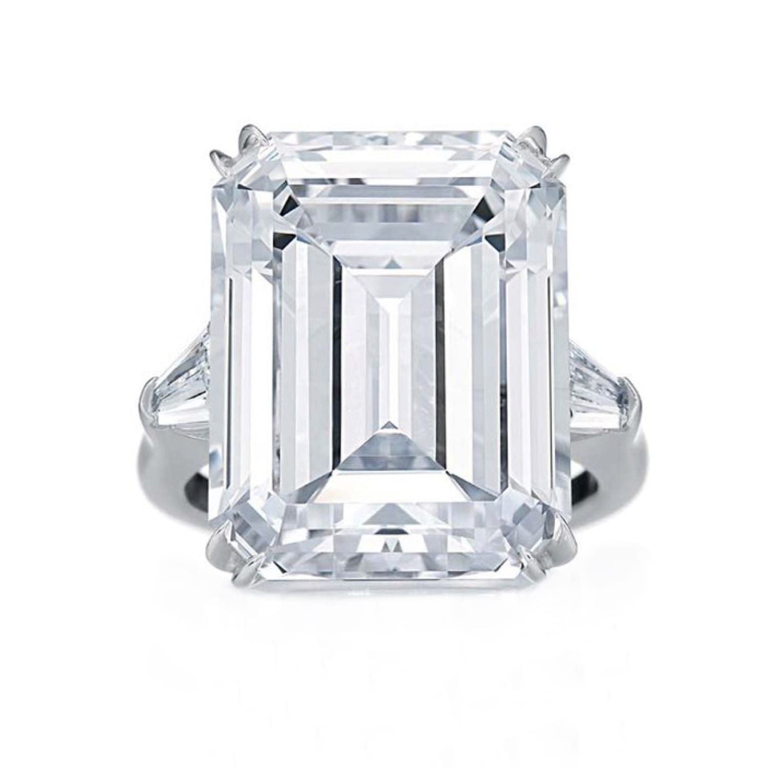 Emerald-Cut Trilogy Ring — 3.50 ct tw