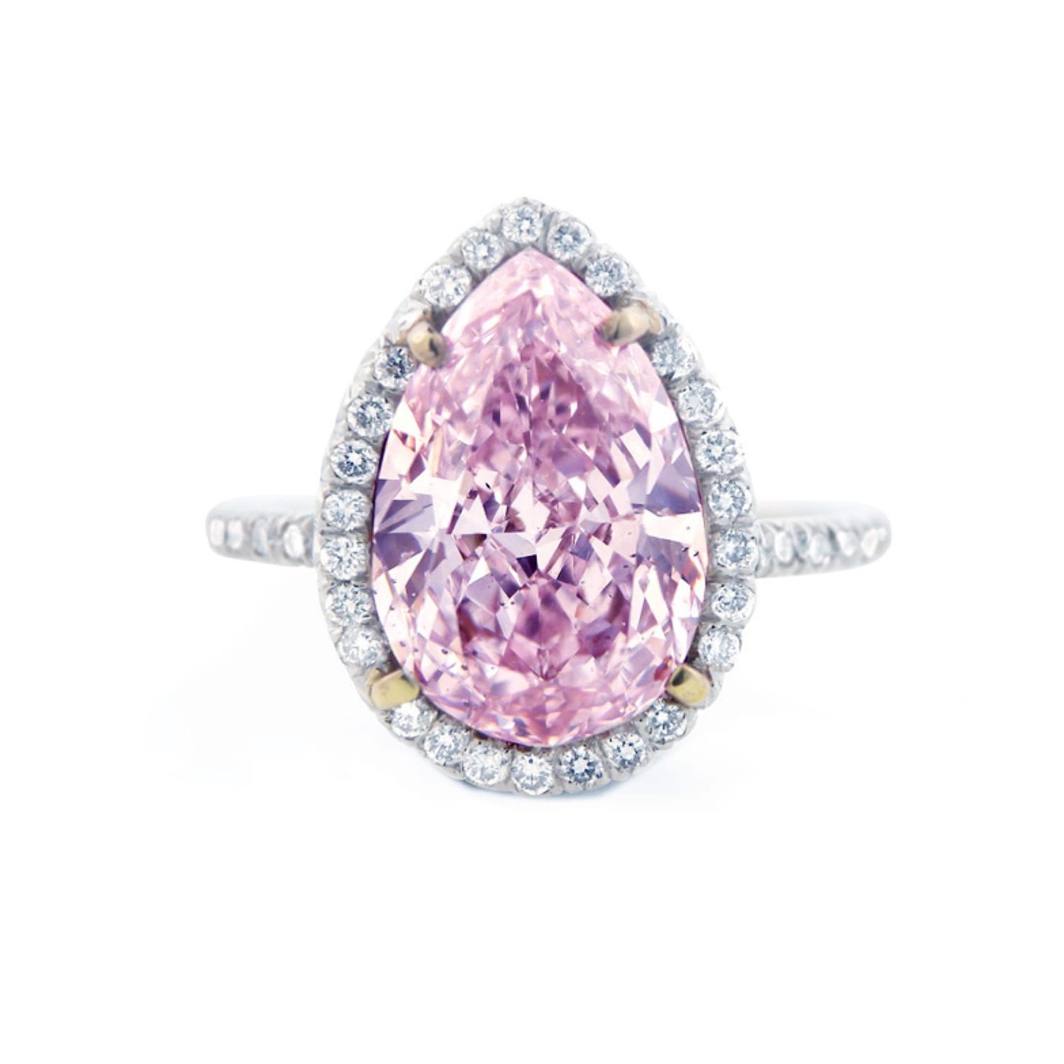 Fancy Intense Pink Pear Halo — 1.20 ct