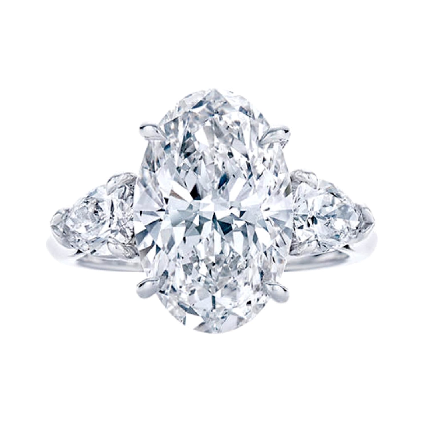 Oval Trilogy with Pear Sides — 2.40 ct